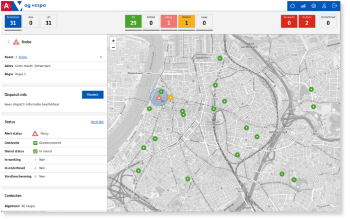 Public fountains data visualziation